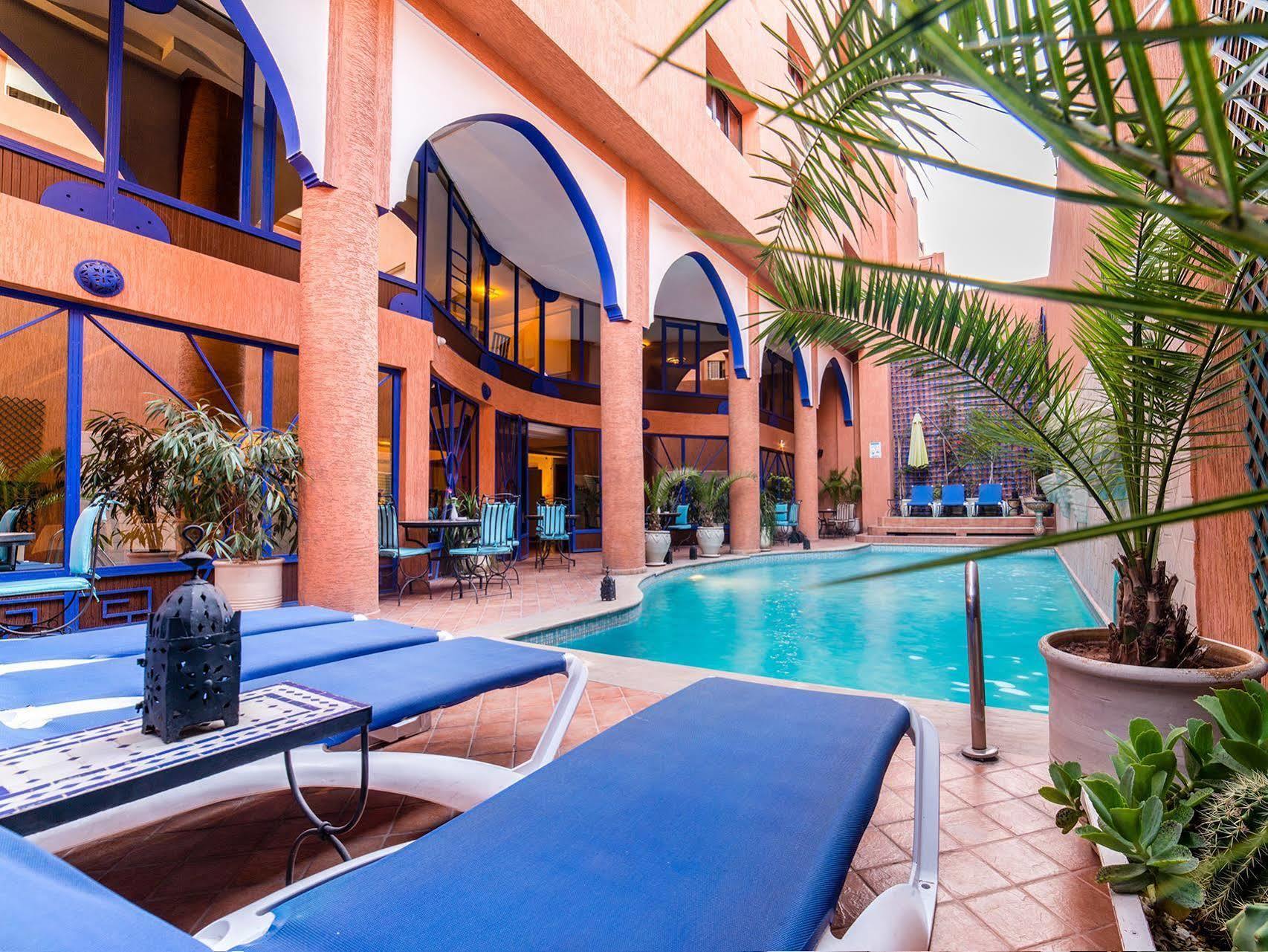 Hotel Les Trois Palmiers Marrakesch Exterior foto